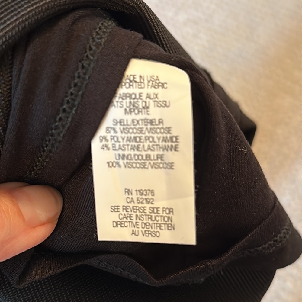 Womens Helmut Lang Lined Elastic Waist Black Skirt - image 4